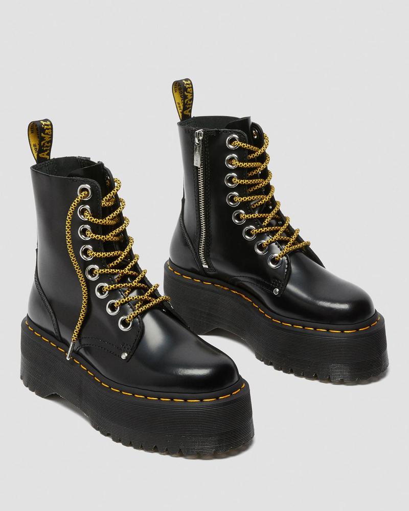 Women's Dr Martens Jadon Max Platform Boots Black | AU 239ILH